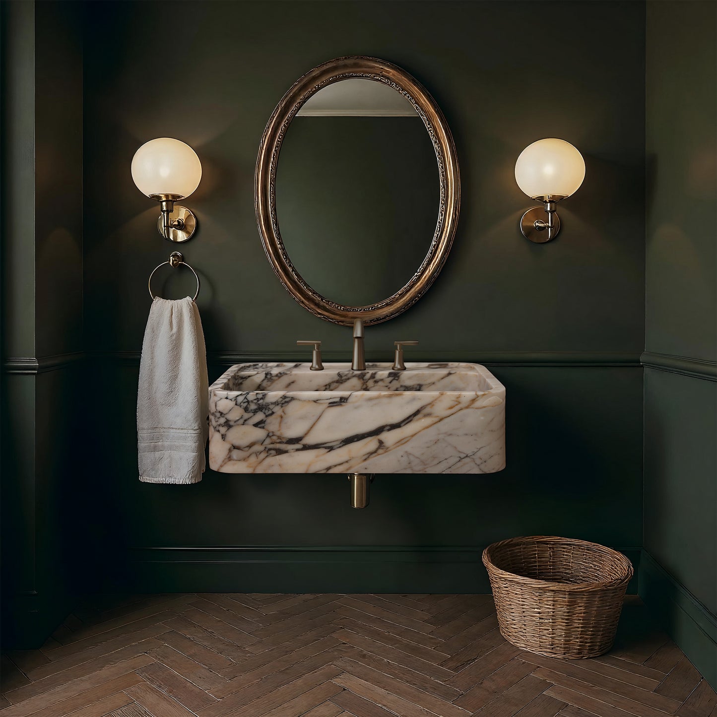 Calacatta Viola Marble Sink (H25)