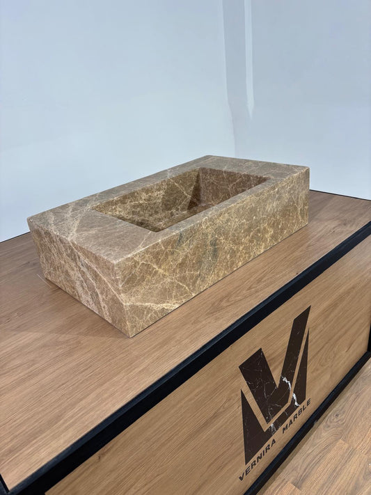 Emperador Marble Sink