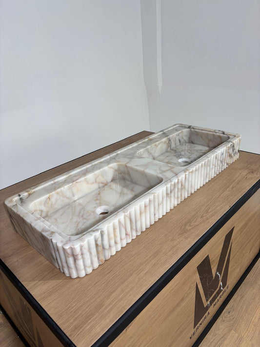 Calacatta Gold Marble Sink (Double Sink)