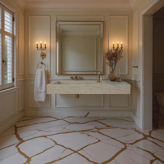 Carrara White Marble Sink (Extra Vanity)