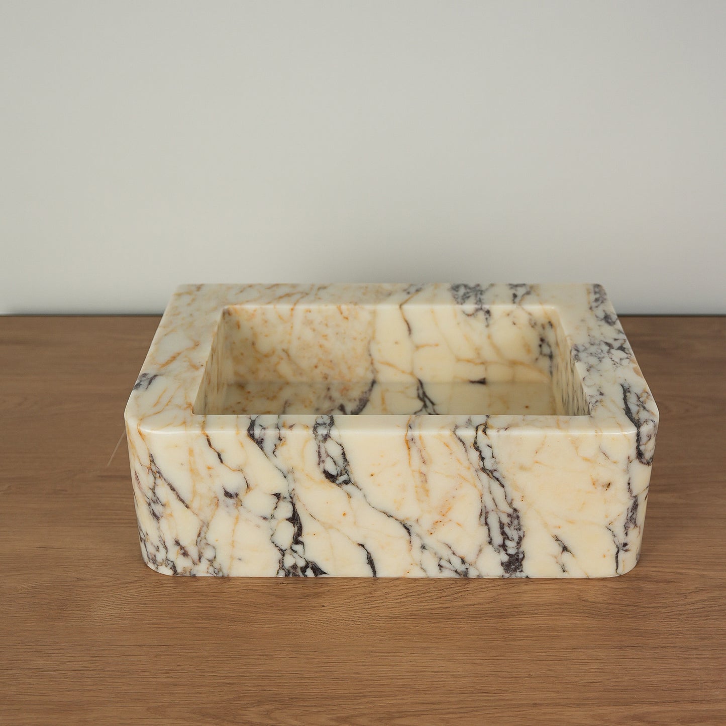 Calacatta Viola Marble Sink (Rounded Edge)