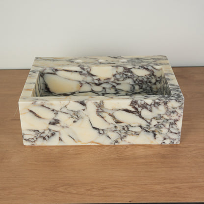 Calacatta Viola Marble Sink (Sharp Edge)