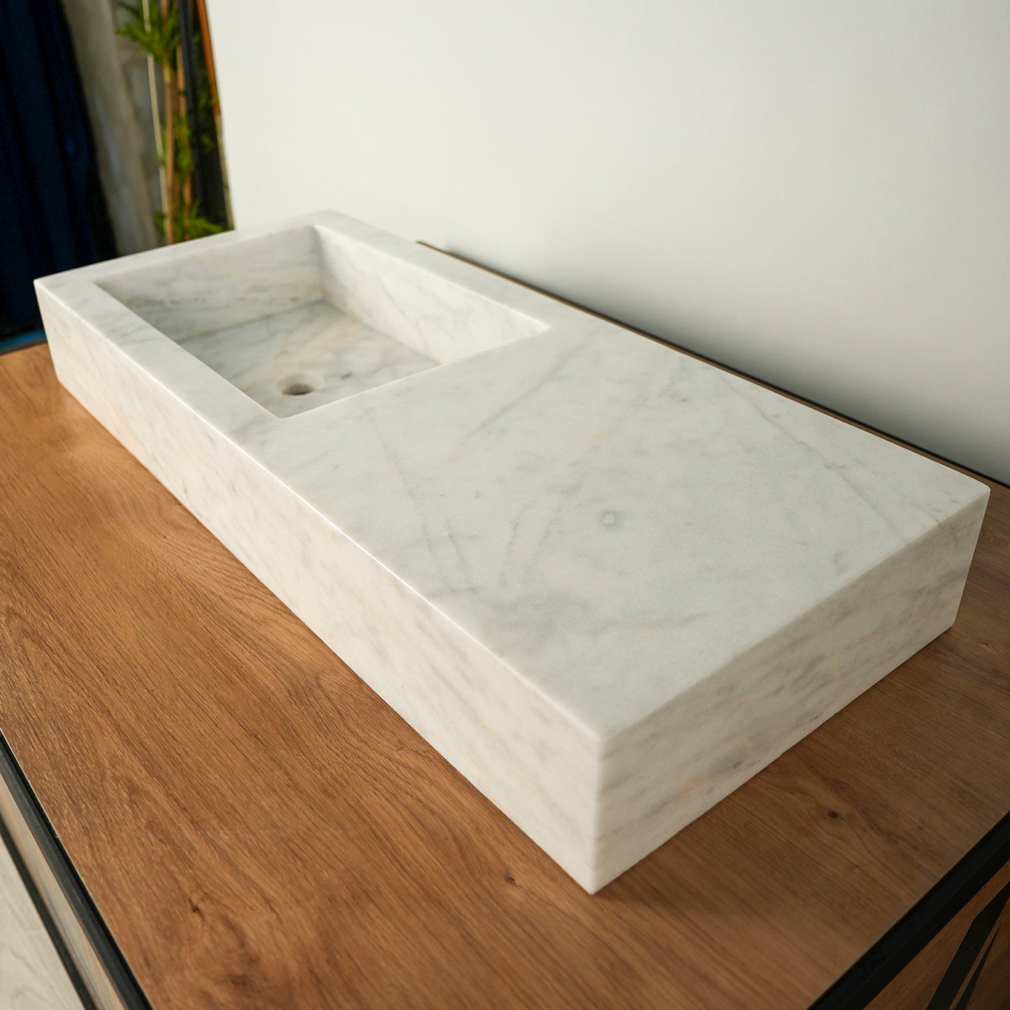 Carrara White Marble Sink (Extra Vanity)