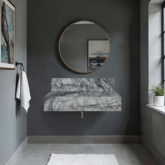 Lilac Marble Sink (wBacksplash)
