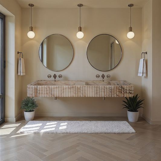 Calacatta Gold Marble Sink (Double Sink)