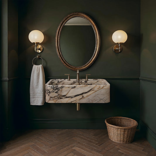 Calacatta Viola Marble Sink (H25)